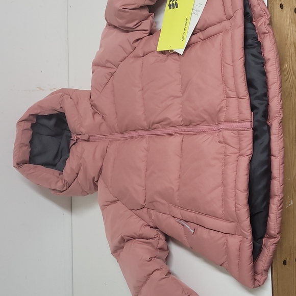 NEW! Girls Pink Puffer Jacket Coat - All in Motion - Picture 4 of 8